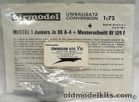 Airmodel 1/72 Mistel 1 - Ju-88 A-4 and Messerschmitt Bf-109 F Conversion plastic model kit